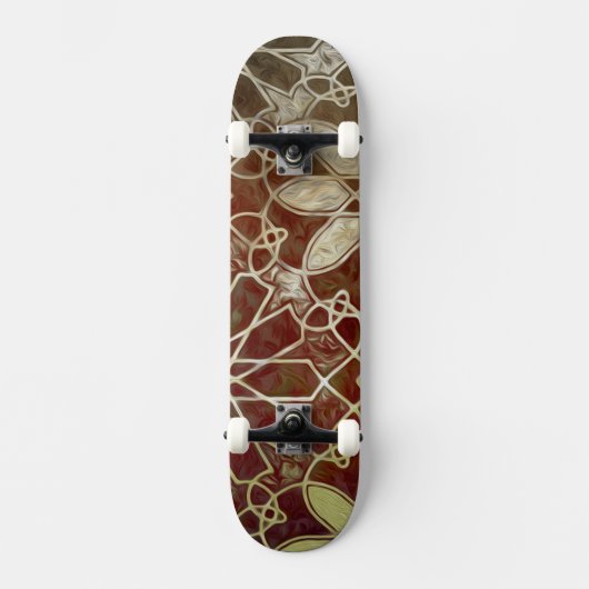 Mystic Tiles II Persoonlijk Skateboard (Voorkant)