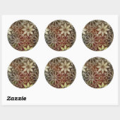 Mystic Tiles II Ronde Sticker (Vel)