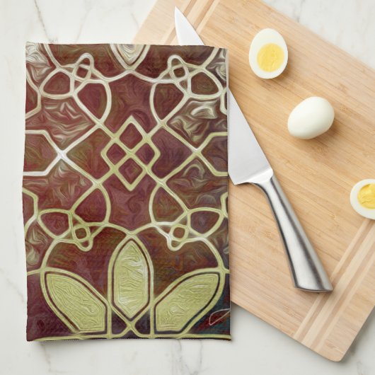 Mystic Tiles II Theedoek (Quarter Fold)