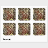 Mystic Tiles II Vierkante Sticker (Vel)