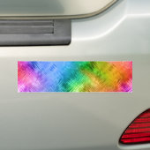 Mystic Topaz Blue Glassy Texture Bumpersticker (Op auto)