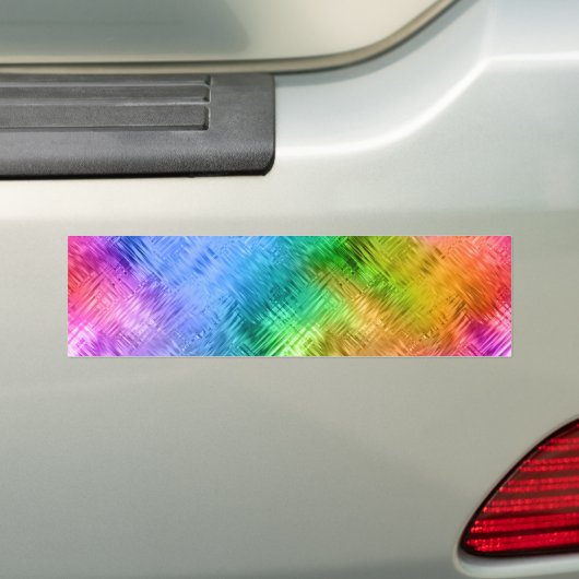 Mystic Topaz Blue Glassy Texture Bumpersticker (Op auto)