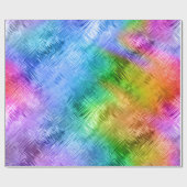 Mystic Topaz Blue Glassy Texture Cadeaupapier (Vlak)