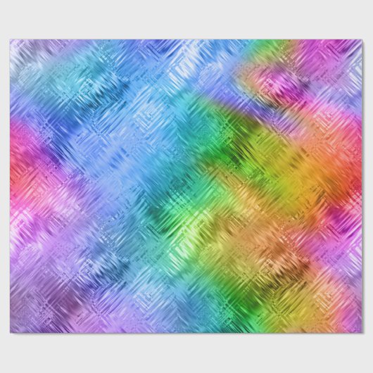 Mystic Topaz Blue Glassy Texture Cadeaupapier (Vlak)