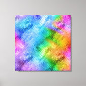 Mystic Topaz Blue Glassy Texture Canvas Afdruk (Voorkant)