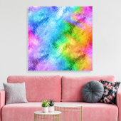 Mystic Topaz Blue Glassy Texture Canvas Afdruk (Insitu (Woonkamer))