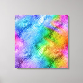 Mystic Topaz Blue Glassy Texture Canvas Afdruk