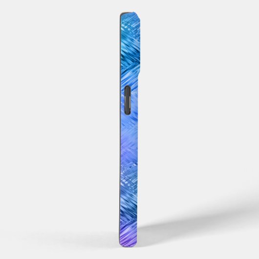 Mystic Topaz Blue Glassy Texture Case-Mate iPhone Case (Achterkant / Rechts)