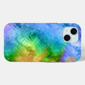 Mystic Topaz Blue Glassy Texture Case-Mate iPhone Case (Achterkant (horizontaal))