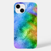 Mystic Topaz Blue Glassy Texture Case-Mate iPhone Case (Achterkant)