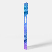 Mystic Topaz Blue Glassy Texture Case-Mate iPhone Case (Achterkant / Rechts)