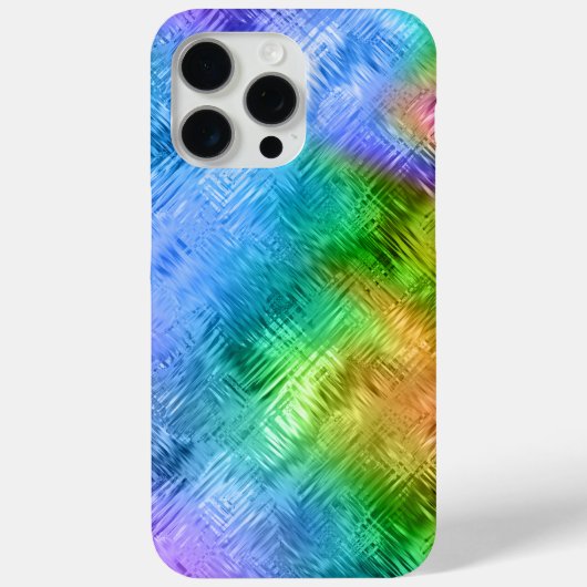 Mystic Topaz Blue Glassy Texture Case-Mate iPhone Case (Achterkant)