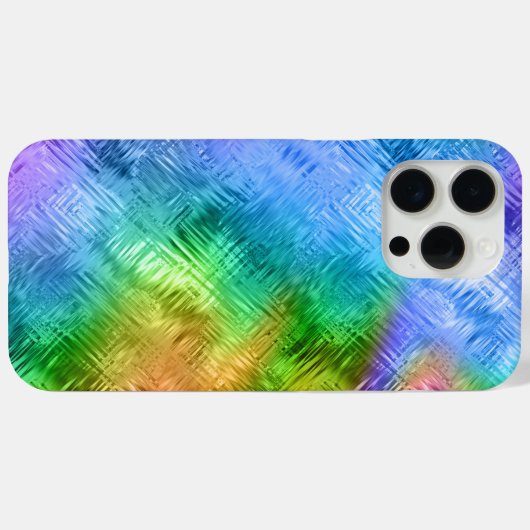 Mystic Topaz Blue Glassy Texture Case-Mate iPhone Case (Achterkant (horizontaal))