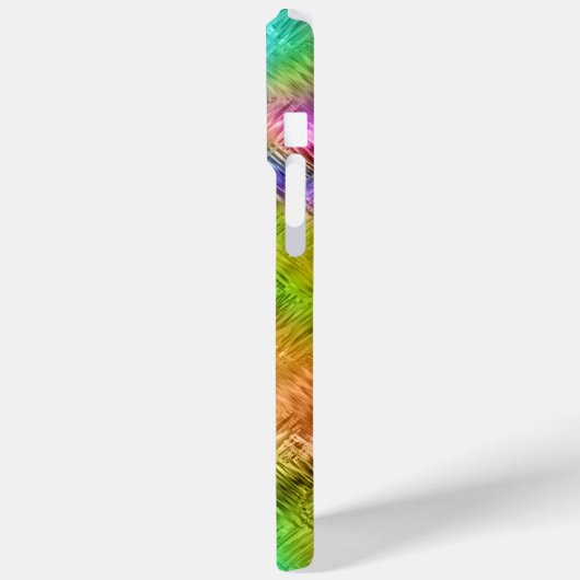 Mystic Topaz Blue Glassy Texture Case-Mate iPhone Case (Achterkant / Links)