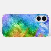 Mystic Topaz Blue Glassy Texture Case-Mate iPhone Case (Achterkant (horizontaal))
