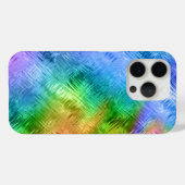 Mystic Topaz Blue Glassy Texture Case-Mate iPhone Case (Achterkant (horizontaal))