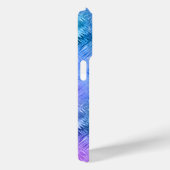Mystic Topaz Blue Glassy Texture Case-Mate iPhone Case (Achterkant / Rechts)