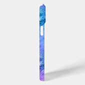 Mystic Topaz Blue Glassy Texture Case-Mate iPhone Case (Achterkant / Rechts)