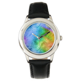 Mystic Topaz Blue Glassy Texture Horloge