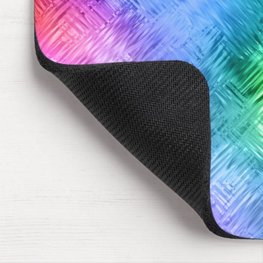 Mystic Topaz Blue Glassy Texture Muismat (Hoek)