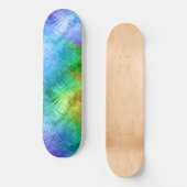 Mystic Topaz Blue Glassy Texture Skateboard (Voorkant)