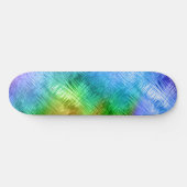 Mystic Topaz Blue Glassy Texture Skateboard (Horizontaal)