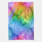 Mystic Topaz Blue Glassy Texture Theedoek (Verticaal)