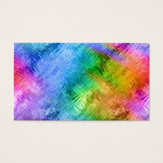 Mystic Topaz Blue Glassy Texture Visitekaartje (Voorkant)