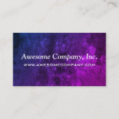 Mystic-Topaz Kantoor | Chique blauw Paarse roze om Visitekaartje (Achterkant)