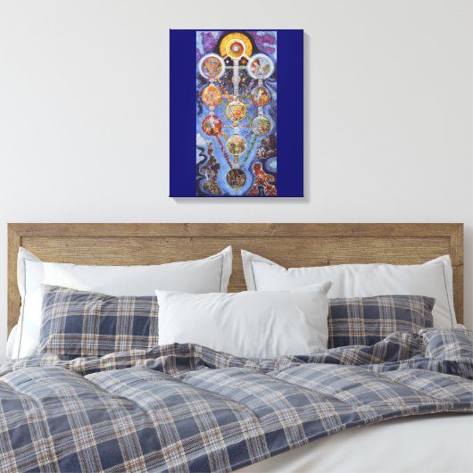 Mystic Tree of Life Wrapped Canvas Art (Insitu (Slaapkamer))