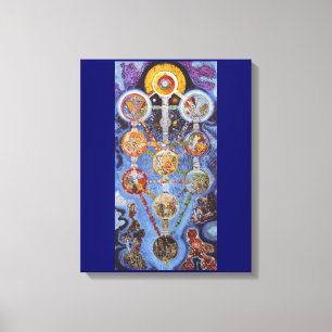 Mystic Tree of Life Wrapped Canvas Art