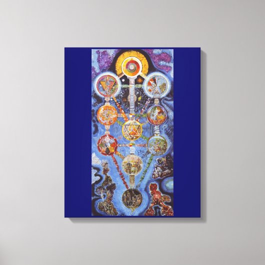 Mystic Tree of Life Wrapped Canvas Art (Voorkant)