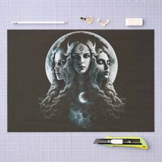Mystic Triple Goddess Twist Decoupage Tissuepapier (Craft)