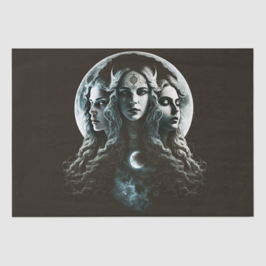 Mystic Triple Goddess Twist Decoupage Tissuepapier (Voorkant)