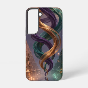 Mystic Triple Ribbon Maan Piramide Hoesje Samsung Galaxy Hoesje