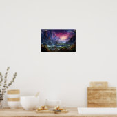 Mystic Twilight Fantasy Landscape Poster (Keuken)