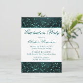 Mystic Twilight Stars | Deep Blauwgroen Glow Afstu Kaart (Staand voorkant)