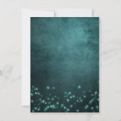 Mystic Twilight Stars | Deep Blauwgroen Glow Fabul Kaart (Achterkant)