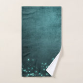 Mystic Twilight Stars | Deep Blauwgroen groene neo Bad Handdoek (Handdoek)