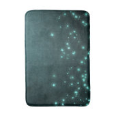 Mystic Twilight Stars | Deep Blauwgroen groene neo Badmat (Voorkant Verticaal)