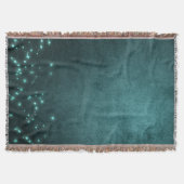 Mystic Twilight Stars | Deep Blauwgroen groene neo Deken (Voorkant)