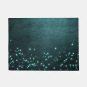 Mystic Twilight Stars | Deep Blauwgroen groene neo Deurmat (Voorkant)