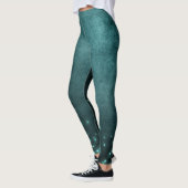 Mystic Twilight Stars | Deep Blauwgroen groene neo Leggings (Links)