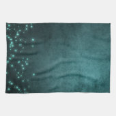 Mystic Twilight Stars | Deep Blauwgroen groene neo Theedoek (Horizontaal)