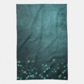 Mystic Twilight Stars | Deep Blauwgroen groene neo Theedoek (Verticaal)