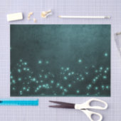 Mystic Twilight Stars | Deep Blauwgroen groene neo Tissuepapier (Craft)