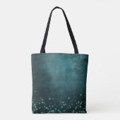 Mystic Twilight Stars | Deep Blauwgroen groene neo Tote Bag (Achterkant)