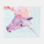 Mystic Unicorn Fleece Deken (Voorkant (Horizontaal))