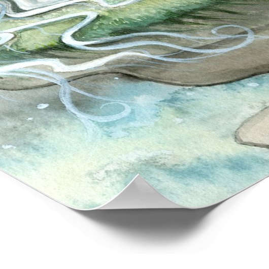 Mystic Unicorn Full Moon Poster Print (Hoek)