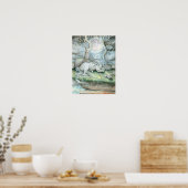 Mystic Unicorn Full Moon Poster Print (Keuken)